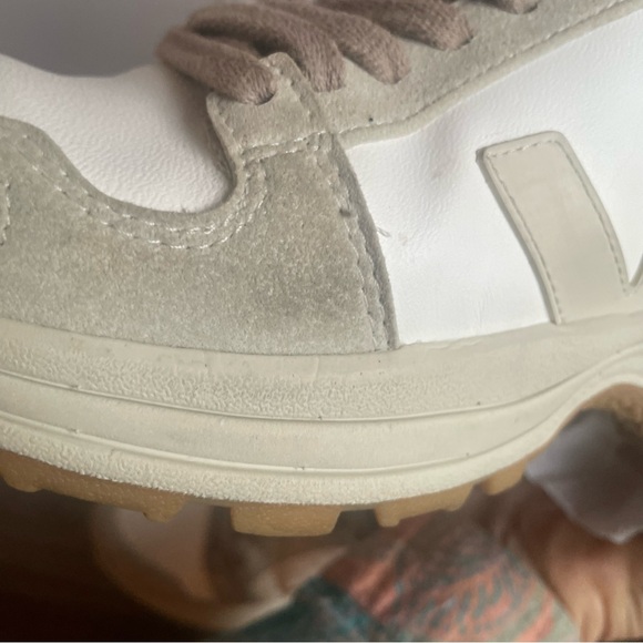 VEKA X RICK OWENS sneaker white leather / beige suede - Picture 15 of 15